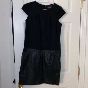 Bagatelle Black & Pleather Dress with Pockets size 6